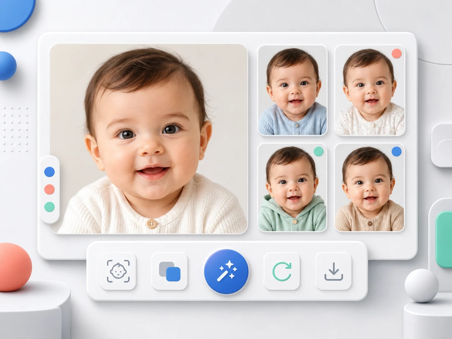 AI baby photo generator preview banner